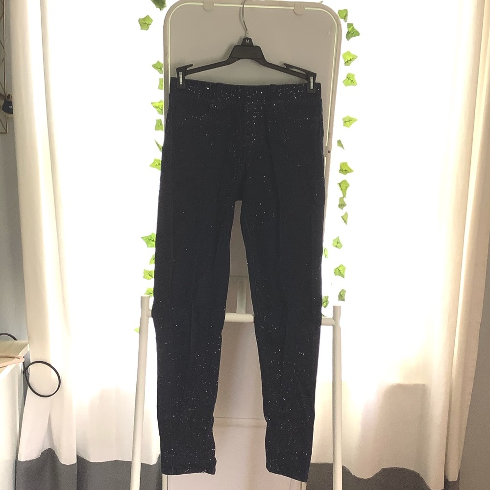 Kids gap sparkly blue jeggings